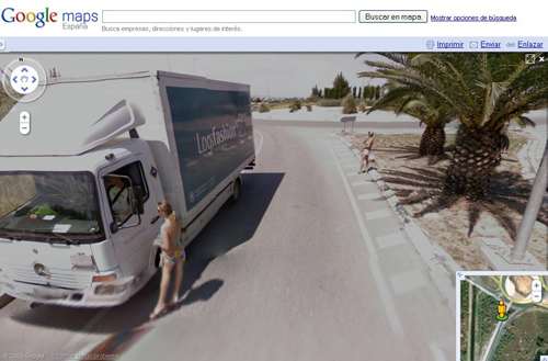 Putas en Google Street View