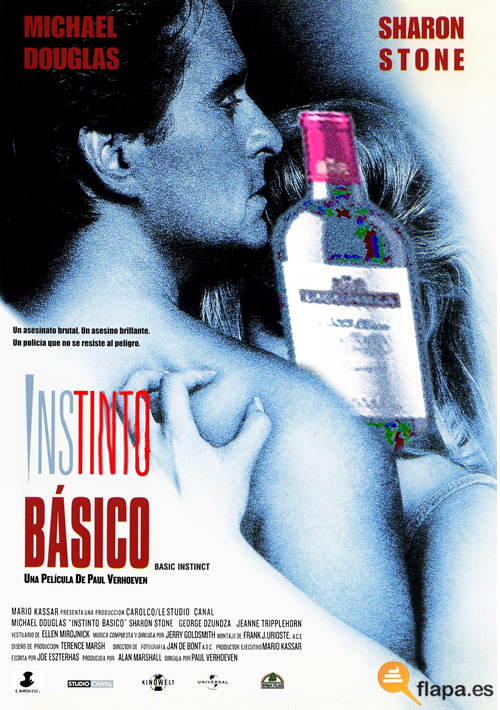 instinto basico, tinto, vino, viñeta, humor, cine, colaboracion mojonera, colaboracion mohonera